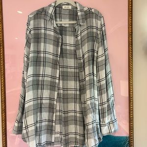 Bella Dahl Flannel Button Down, Size L